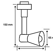 Paulmann URail Foco LED para riel Pipe (GU10, Blanco) | BAUHAUS