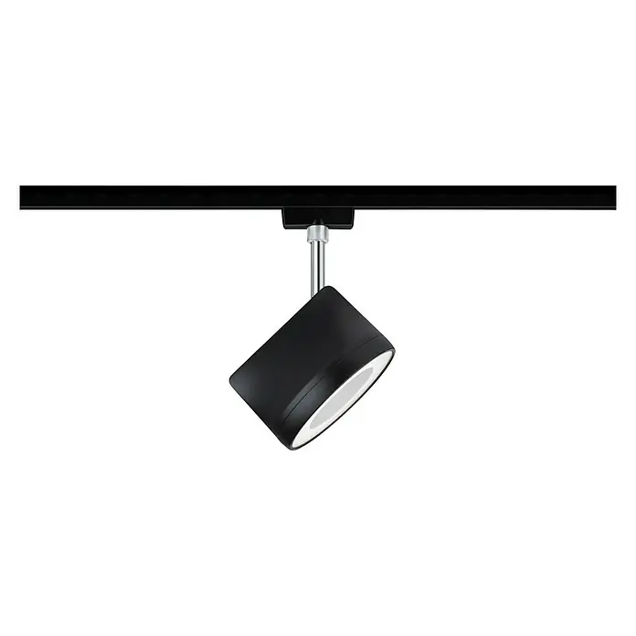 Paulmann URail Foco LED para riel Arena - 14 W, Negro, 78 x 123 x 191 mm, Blanco neutro - Foco LED negro montado en riel, perfecto para diseños de iluminación moderna. Rotatorio e inclinable para una orientación flexible.