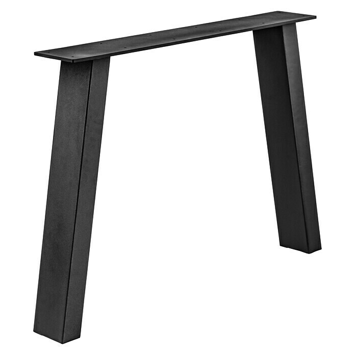 Gamba per tavoli in acciaio inox Colore: nero
