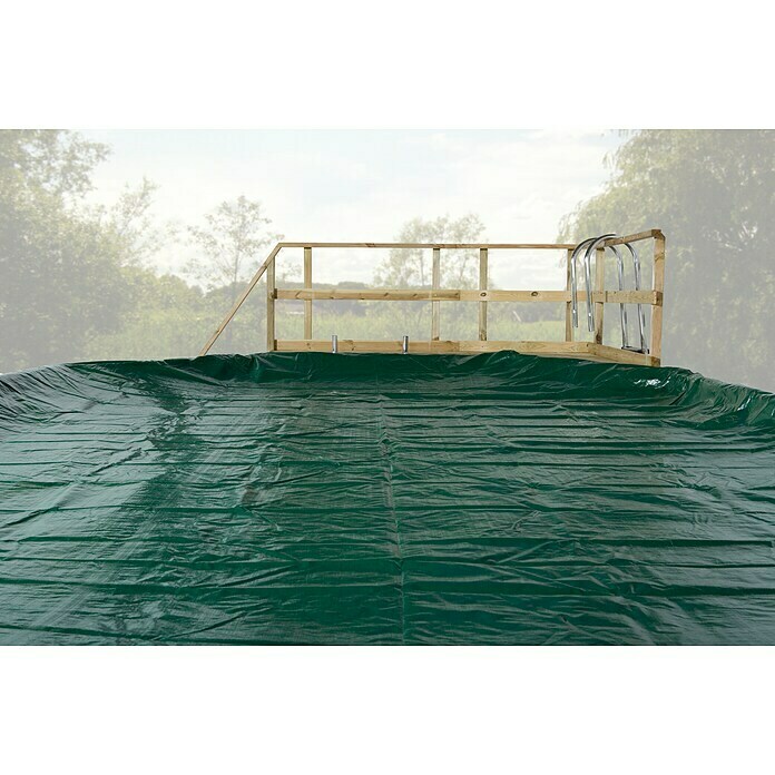 Weka Massivholzpool TeneriffaL x B x H: 850 x 376 x 116 cm, 25,6 m³ Use Shot