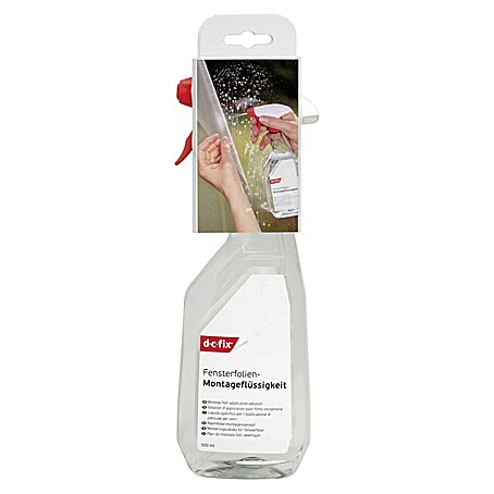 D-c-fix Fensterfolie Montageflüssigkeit (500 ml, Farblos)