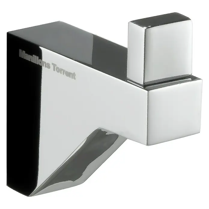 Tauro Baño Glass Colgador - Número de ganchos: 1 ud., Cromo - El elegante colgador de albornoz Manillons Torrent cromado impresiona por su diseño cuadrado y su fabricación de alta calidad. Un complemento elegante para cualquier baño.