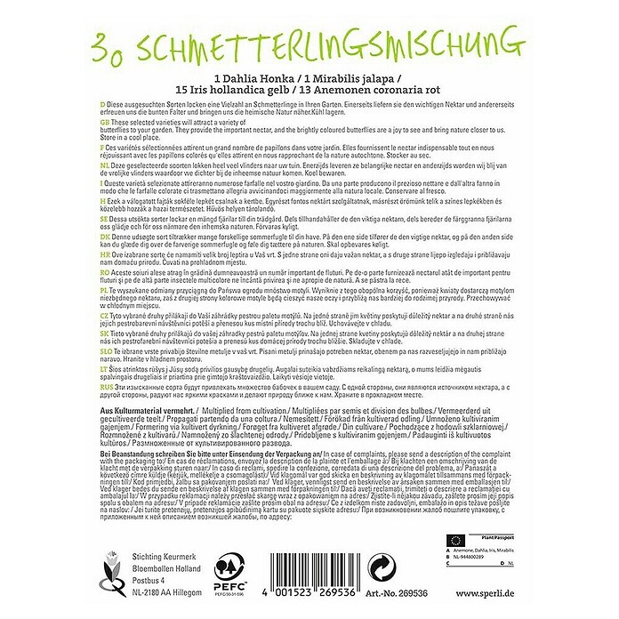 Sperli Zomerbloembollenmix Vlindermix (Verschillende soorten, 30 st.) | BAUHAUS