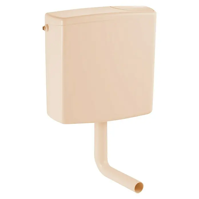 Geberit Spülkasten 140.300.101 - Bahamabeige, Spülmenge: 6 l - 9 l, 13,8 x 41 x 40,5 cm - Beige Spülkasten für Toilette mit passendem Spülrohr für die WC-Installation im Badezimmer oder WC.