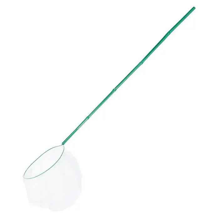 Pontec Teichkescher - Durchmesser: 21 cm, Maschenweite: 2 mm - Schmetterlingsnetz mit grünem Griff. Ideal zum Fangen von Insekten im Garten oder in der Natur. Praktisches Werkzeug für Naturforscher.