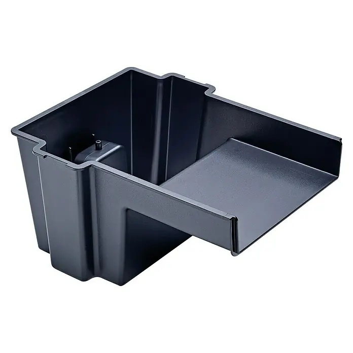 Pontec Einbau-Wasserfall Pondofall - 32,5 x 27 x 16 cm - Eine elegante, anthrazitfarbene Wasserschalen-Kaskade für den Gartenteich, die eine beruhigende Atmosphäre schafft und das Wasser optimal zirkulieren lässt.