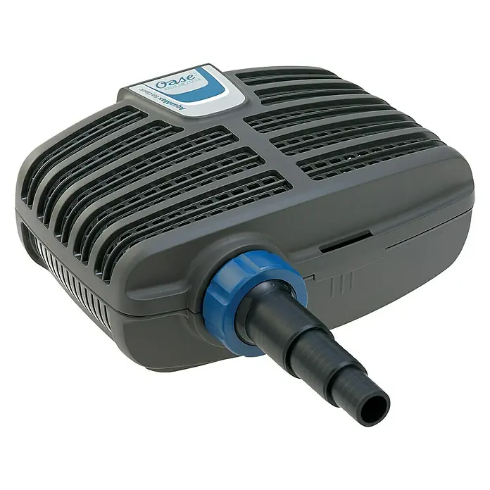 Oase Filterpumpe Aqua Max Eco Classic 2500 E - 23 W, Fördermenge pro Std.: 2.600 l - Produktbild einer Oase Aquamax Eco Classic Teichpumpe, ideal für sauberes Teichwasser und zuverlässige Leistung.