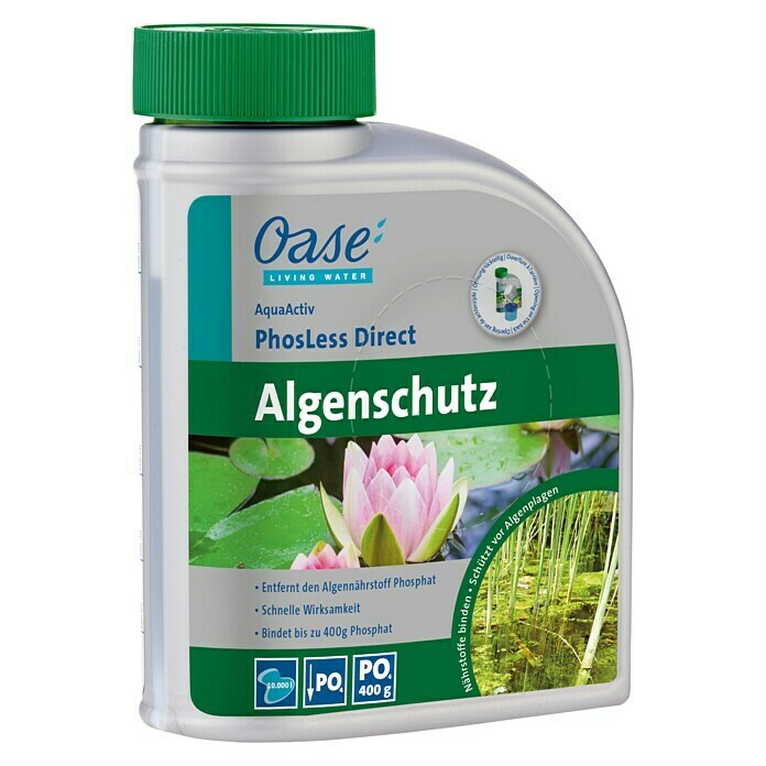 Oase AquaActiv Algenschutzmittel Phosless Direct500 ml Diagonal View