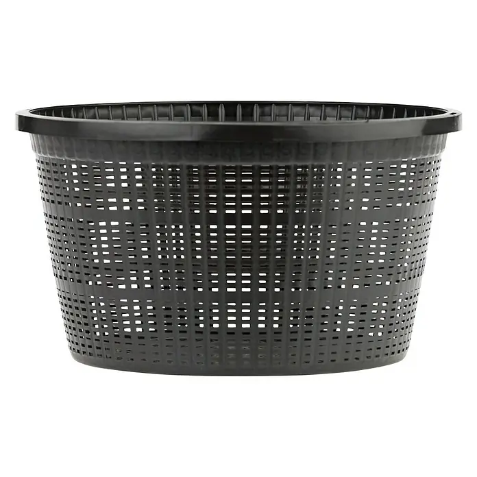 Oase Pflanzkorb - Rund, 22 cm, 5 l - Ein schwarzer Pool-Skimmerkorb, perfekt für die Reinigung von Poolabfällen und Blättern, um Ihr Schwimmbad sauber zu halten.