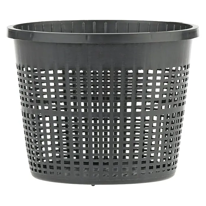 Oase Pflanzkorb - Rund, 13 cm, 1 l - Dieser schwarze Kunststoff-Pflanzkorb mit durchbrochenen Seiten ist ideal für Wasserpflanzen im Gartenteich. Robust und langlebig.