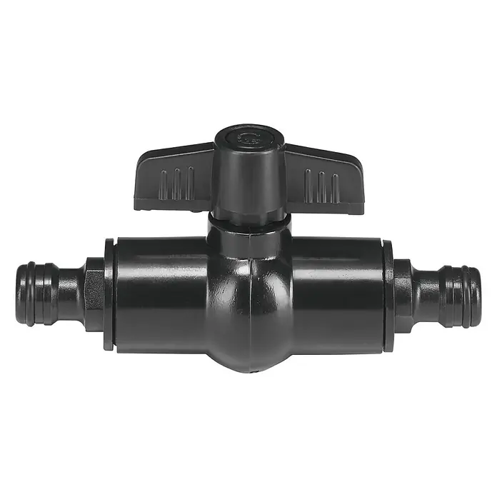 Oase ProMax Rain Regenfasspumpe ProMax Rain - 370 W, 4.000 l/h - Schwarzes Absperrventil mit Schlauchanschlüssen für Gartenbewässerungssysteme. Ideal für die präzise Steuerung des Wasserdurchflusses.