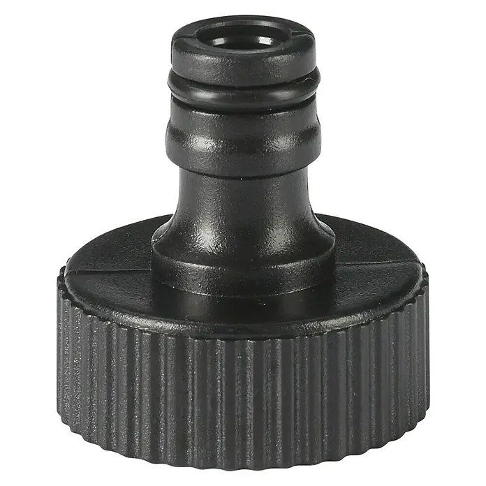 Oase ProMax Rain Regenfasspumpe ProMax Rain - 370 W, 4.000 l/h - Schwarzer Gartenschlauchverbinder mit gerändelter Basis zur einfachen Installation und sicheren Verbindung von Schläuchen.