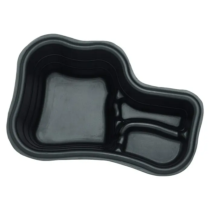 Oase Teichschale PE 150 - L x B x H: 120 x 80 x 45 cm, Fassungsvermögen: 150 l - Schwarze vorgeformte Teichwanne für den Gartenteichbau, ideal für kleine Gärten und zur einfachen Installation.