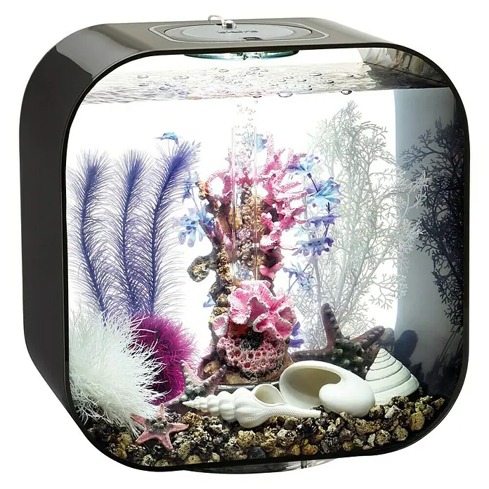 biOrb Deko-Set für Aquarien Pink Ocean - 12 -tlg., Violett/Weiß, Passend für: Aquarien ab 30 l - Dekorative Aquarium-Szene mit farbenfrohen Korallen, Pflanzen und Muscheln, die ein lebendiges Unterwasser-Display schaffen.