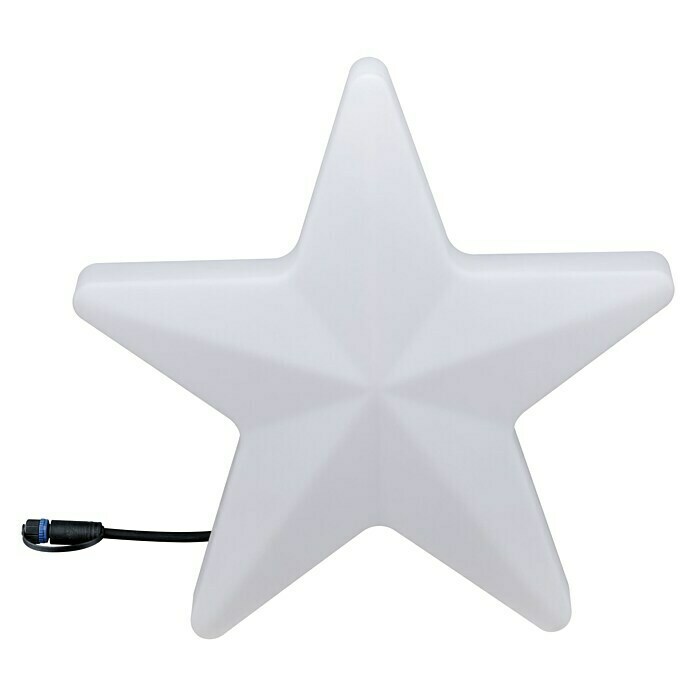 Paulmann Plug & Shine LED-Dekoleuchte Star2,8 W, Weiß, L x B x H: 10 x 40 x 40 cm Front View