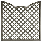 Andrewex Sichtschutzelement Calais (B x H: 180 x 180 cm, Mit Ornament-Gitter, Grau) | BAUHAUS