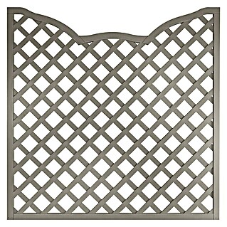 Andrewex Sichtschutzelement Calais (B x H: 180 x 180 cm, Mit Ornament-Gitter, Grau)