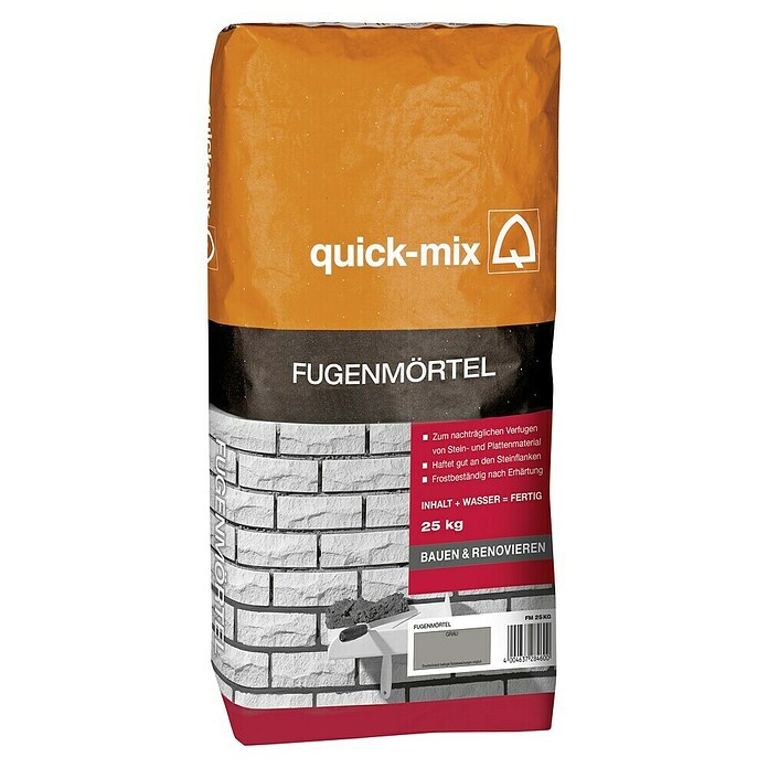 Quick-Mix Fugenmörtel FM (Grau, 25 kg)