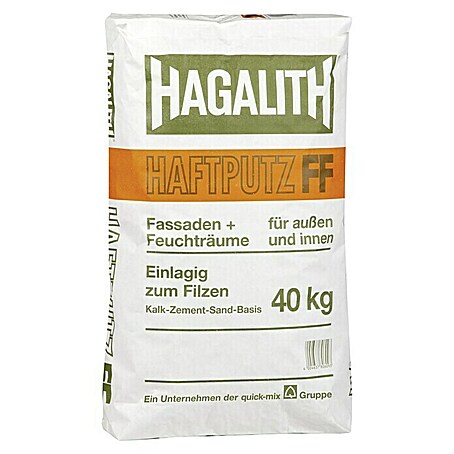 Quick-Mix Hagalith Kalkzement-Haftputz FF (40 kg, Filzfähig)
