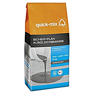 Quick-Mix Ausgleichsmasse Sicher+Plan (8 kg, Schichtdicke: 1 - 10 mm)