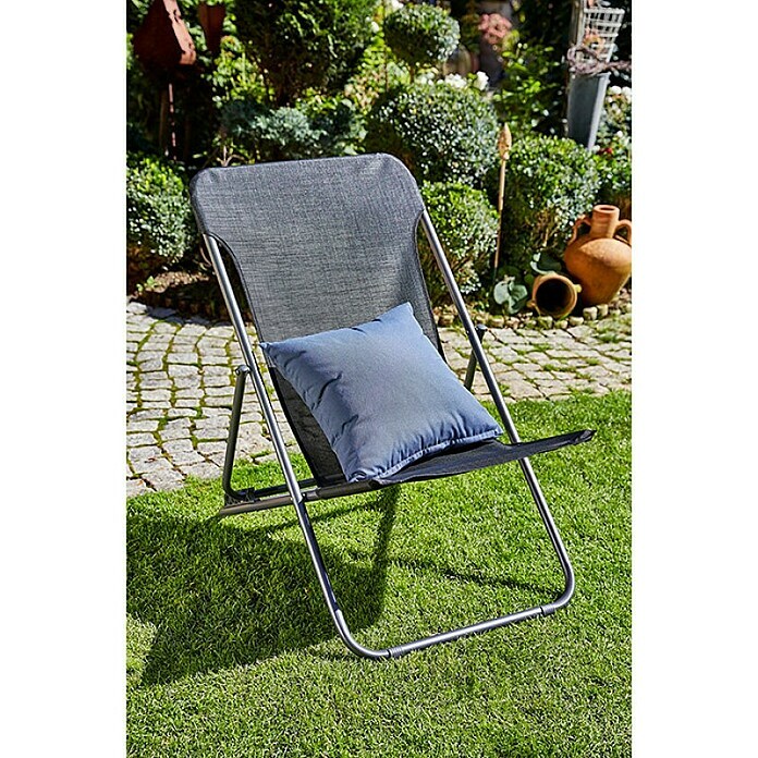 Sunfun Garten-LiegestuhlBreite: 60 cm, Textilen, Schwarz Mood Shot