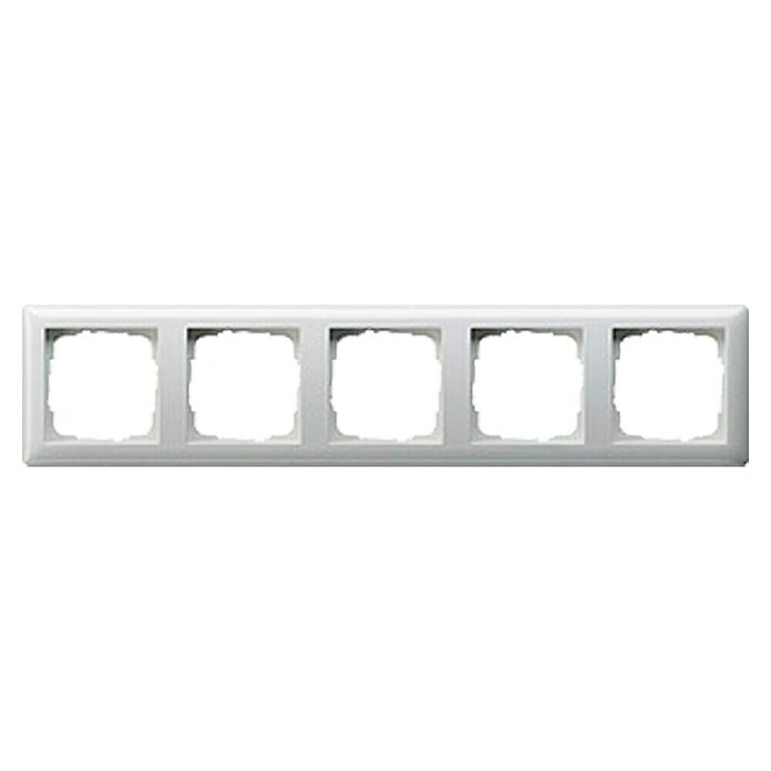 Gira System 55 Afdekraam (Kunststof, Wit, 5-voudig) | BAUHAUS