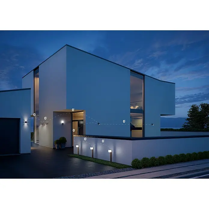 Steinel LED-Strahler Spot Garden SC anthrazit - 7,9 W, 512 lm, 3.000 K, L x B x H: 14 x 6,9 x 36,9 cm, IP44 - Moderne Hausbeleuchtung mit smarten Außenleuchten, die per Bluetooth verbunden sind und eine elegante Atmosphäre schaffen.