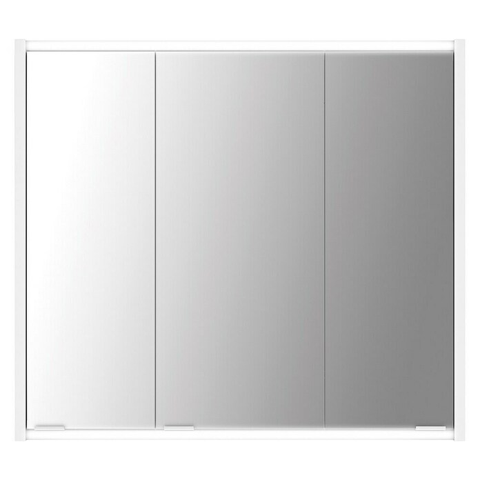 Jokey Armario con espejo LED Batu (An x Al: 80 x 70,8 cm, Madera, Blanco) | BAUHAUS