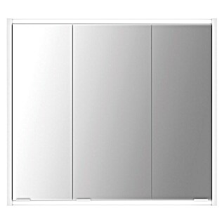 Jokey Armario con espejo LED Batu (An x Al: 80 x 70,8 cm, Madera, Blanco)