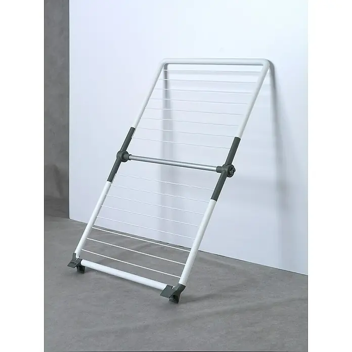 Juwel Stand-Wäscheständer SuperDry Wing - Länge Wäscheleine: 8,8 m, L x B x H: 103,1 x 60,1 x 7,1 cm, Weiß/Obsidian Grey - Wäscheständer aus Metall mit mehreren Trockenstäben zum Aufhängen von Kleidung.