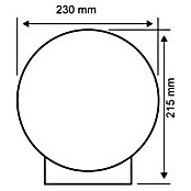 Paulmann Neordic Tischleuchte rund Ingram (1-flammig, 20 W, E27, Höhe: 21,5 cm)