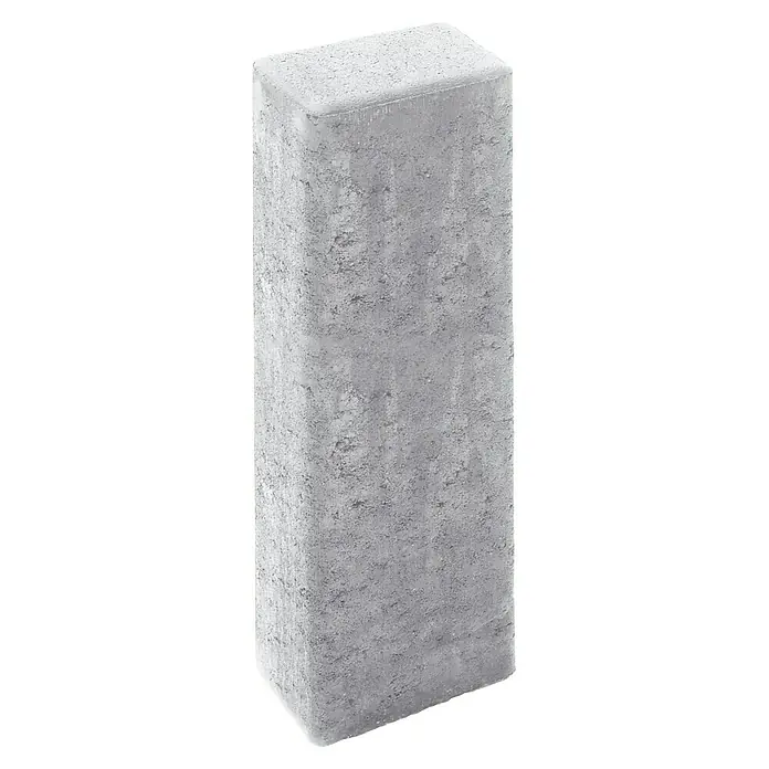 Diephaus Rechteckpalisade - 16,5 x 12 x 60 cm, Grau, Beton - Grauer Betonpflasterstein mit strukturierter Oberfläche, ideal für Gehwege und Außenbereiche mit modernem Design. Robuster Baustoff.