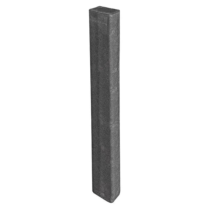 Diephaus Rechteckpalisade - 16,5 x 12 x 200 cm, Anthrazit, Beton - Grauer, monolithischer Betonpfosten mit strukturierter Oberfläche, ideal für moderne architektonische Gestaltungen.