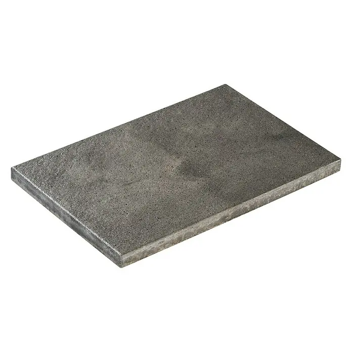 Diephaus Terrassenplatte Portland - 60 x 40 x 4 cm, Quarzit, Beton - Ein einzelner Pflasterstein in Grau, ideal für Gehwege oder Terrassen. Die raue Oberfläche bietet eine gute Rutschfestigkeit.