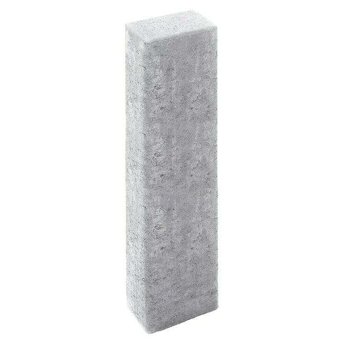 Diephaus Rechteckpalisade - 16,5 x 12 x 80 cm, Grau, Beton - Heller Pflasterstein in länglicher Quaderform mit rauer Oberfläche. Ideal für Gehwege, Terrassen oder als dekoratives Element im Garten.
