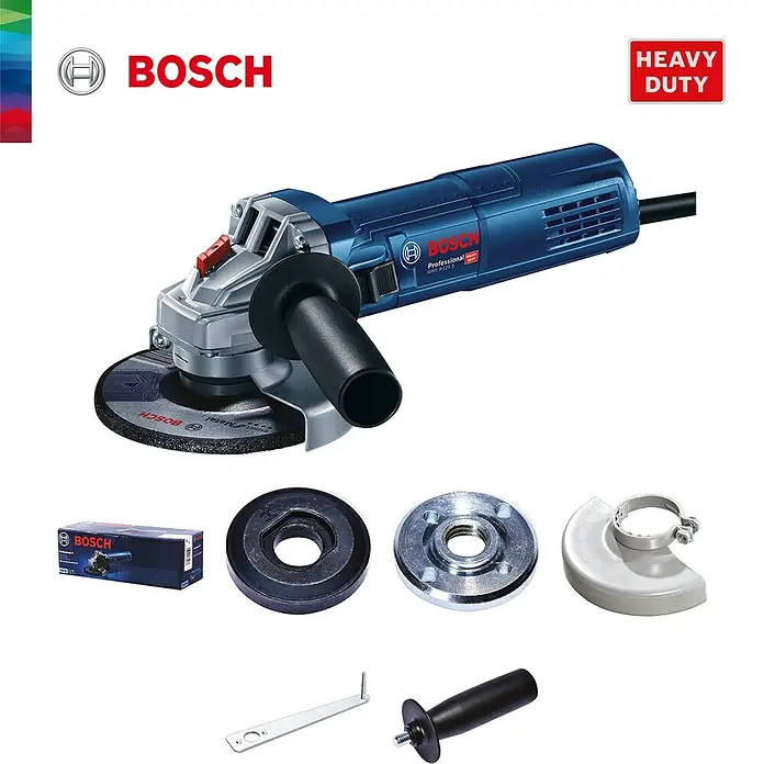 Bosch Professional Elektro-Winkelschleifer GWS 9-125 S - Durchmesser Scheibe: 125 mm, Leerlaufdrehzahl: 2.800 U/min - 11.000 U/min - Bosch-Winkelschleifer GWS 9-125 S Professional mit Zubehör. Das Werkzeug ist ideal für schwere Anwendungen in verschiedenen Branchen.
