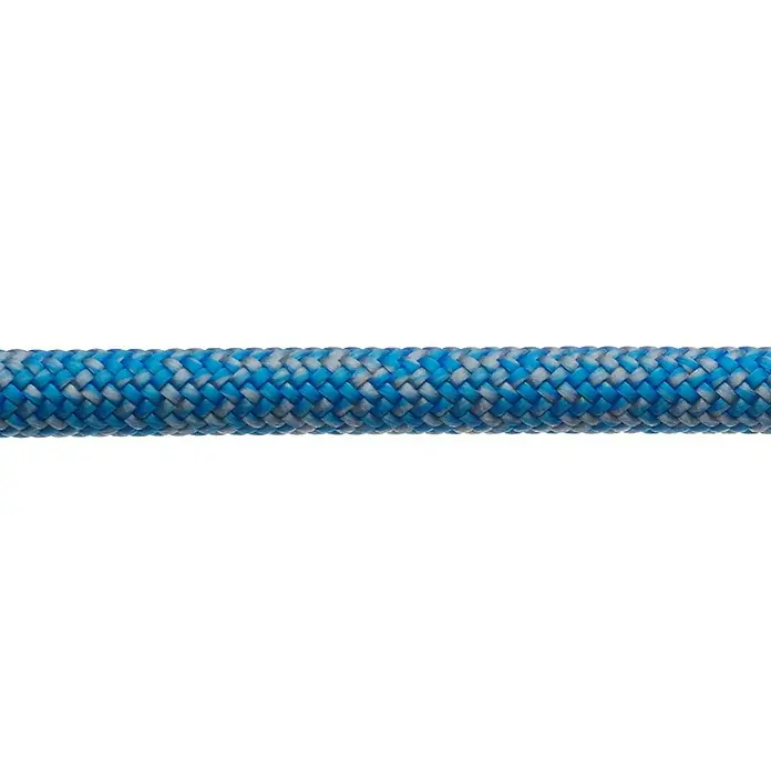 Robline Cabo a metros Sirius 1000 - Diámetro: 6 mm, Poliéster, Azul/Gris - Primer plano de una cuerda de escalada azul y gris. Cuerda robusta para escalar y hacer alpinismo con seguridad.