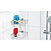 Nie wieder bohren Baath Plus Eckduschkorb BT210P (20,3 x 20,5 x 27,5 cm, 2-stöckig, Verchromt)