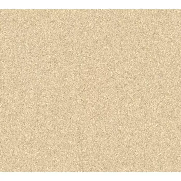 A.S. Création New Life Vliestapete - Mittelbeige, Uni, 10,05 x 0,53 m - Helle beige, fein strukturierte Oberfläche.