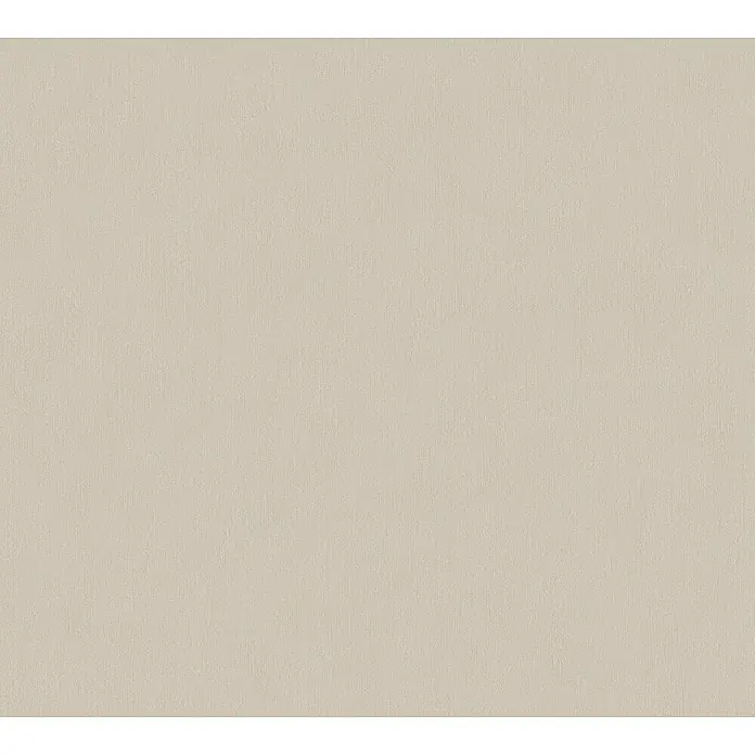 A.S. Création New Life Vliestapete - Beige, Uni, 10,05 x 0,53 m - Texturierter, cremefarbener Stoffhintergrund für vielseitige Designprojekte und Produktpräsentationen.