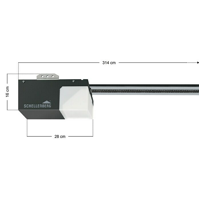 Schellenberg Garagentorantrieb Smart Drive MTorfläche: Max. 8 m², Zugkraft: Max. 500 N Unknown