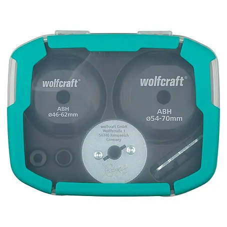 Wolfcraft  Aufbohrhilfe-Set