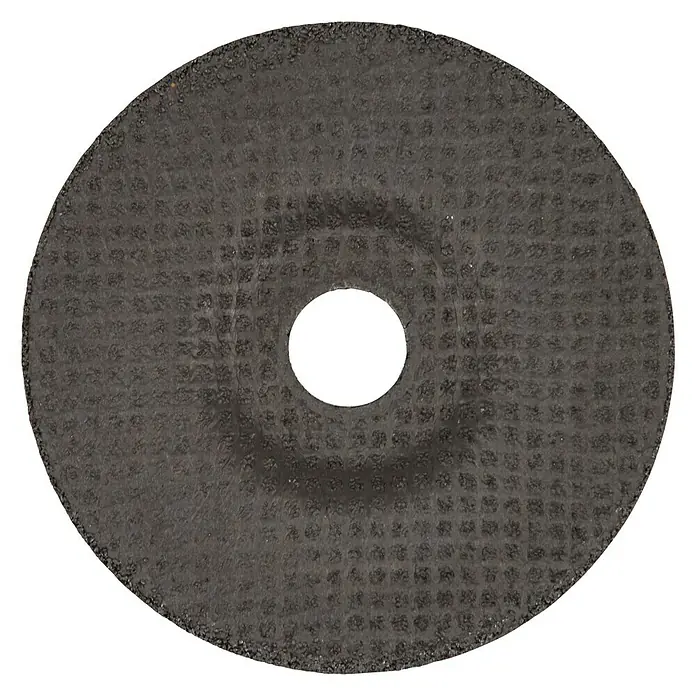 Wolfcraft Trennscheibe - Gekröpft, Geeignet für: Metall, 1 Stk., Durchmesser: 125 mm - Schleifscheibe: Ein detailreiches Bild einer Schleifscheibe, die für den Einsatz in verschiedenen Schleifwerkzeugen konzipiert ist.