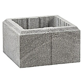 Mauerstein Marmorline Pfeilerstein (30 x 30 x 17 cm, Beton, Glatt)