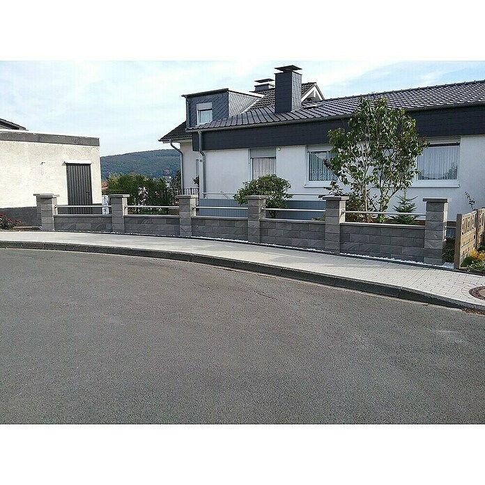 Mauerstein (30 x 30 x 17 cm, Beton, Glatt)
