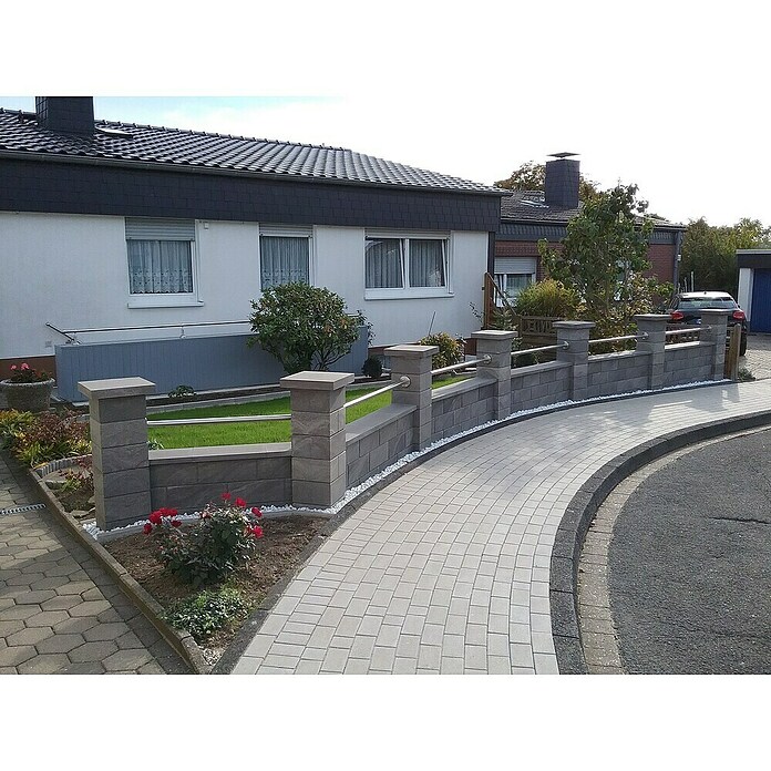 Mauerstein (30 x 30 x 17 cm, Beton, Glatt)