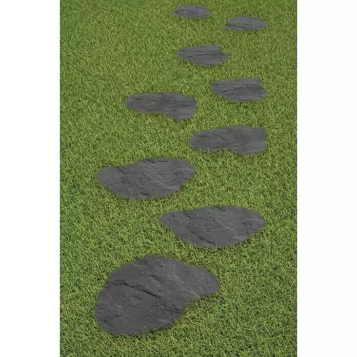 Trittstein Send - 36 x 48 x 3,5 cm, Anthrazit, Beton - Stimmungsaufnahme