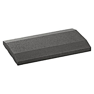 Mauerabdeckplatte Pyramidal (50 x 30 cm, Anthrazit, Beton)