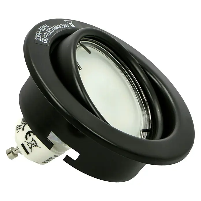 Tween Light LED-Einbauleuchten-Set - 9 W, Schwarz, 3 Stk., Warmweiß - Schwarzer Einbaustrahler für GU10 LED-Leuchtmittel bis max. 3W. Ideal für Akzentbeleuchtung im Innenbereich.