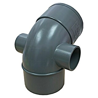 Tecnoagua Codo PVC M-H con 2 injertos (110 mm - 50 mm, 45 °)